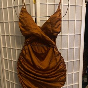 Wild Fable Copper Backless Dress